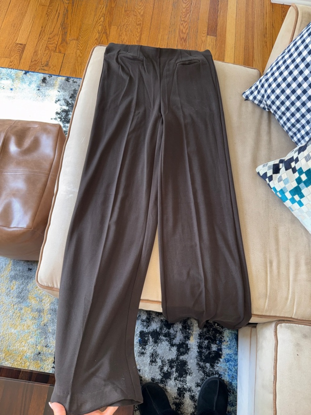 Women’s Brown Wide-Leg Dress Pants